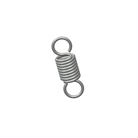 Extension Spring, O= .500, L= 1.50, W= .069